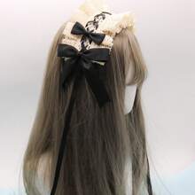 Serre-tête Lolita avec nœud papillon, look gothique/punk/Goth pour filles