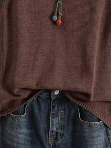 Solid Color Knitted Vest For Women, Retro Japanese/Korean Style, Layering Piece, Casual, Suitable For Summer Vacation, Versatile, Autumn Early, Layering, Commuting, Minimalist, Vintage, Colorful Music Festival, School, Cropped Camisole