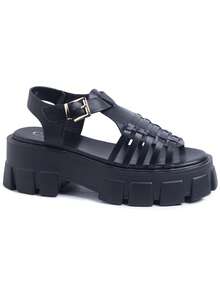 Chunky Platform Sandals – Style And Guaranteed Comfort - Black - View 2