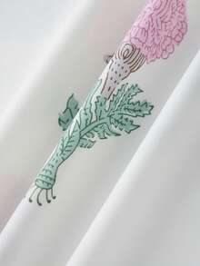 Women Sleeveless A-Line Dress Summer Casual Floral/Stripe Print Tie Up Straps Loose Party Dress For Beach Streetwear - Hồng - Xem 8