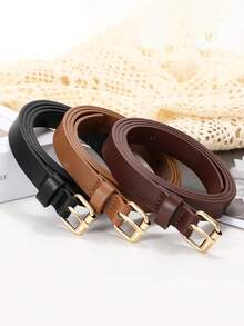 3件套女士紧身腰带牛仔裤连衣裙女士细腰带