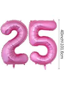 2pcs 40 Inch (101.6cm) Hot Pink Giant Number Helium Foil Balloons, Large Numeric Balloons Suitable For Birthday Party, Bachelorette Party, Anniversary, Birthday Photo Props, Party Decorations - Multicolor - View 10