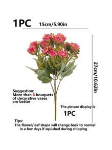 1/3PCS Artificial Flowers-Silk Rose, Fake Plants, Home, Dining Room, Living Room, Outdoor Garden Decoration,Mother's Day Gifts, Birthday Bifts, Graduation Season Gifts, The Art Of Inserting Flowers, Photography Props, Autumn, Spring, Vase, Flower Wall, Flower Wreath, Bridal Bouquet, Wedding Decoration, DIY Flower Wreath Materials, Birthday Party Decoration Materials, Home Decoration Accessories, Valentine's Day.