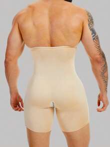 1 PIEZA Pantalones cortos para hombre que estilizan y dan confort, con doble capa para control del abdomen y dar forma al Body