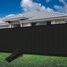 Goleray 8'X12' Fence Privacy Screen Outdoor Temporary Fence Panels Covering For Outside Mesh Fencing UV Blockage Windscreen Shade Net Cover For Backyard Patio Garden, Black - White - View 1