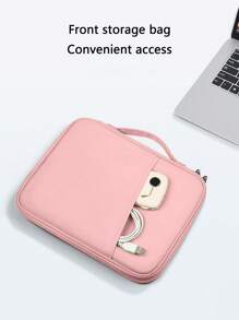 1 pezzo Custodia portatablet in poliestere a più scomparti con grande capacità, adatta per tablet da 11/12/13 pollici, con borsa per computer portatile e manico, borsa multifunzionale per viaggi di lavoro