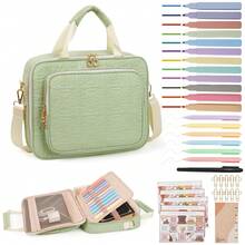 Bible Cover For Women Bible Case, Large Bible Bag With Shoulder Strap, Bible Study Supplies Bible Kit Book Carrying Case With Bible Highlighters Tabs, Bible Carrier With Zipper Pocket - Detachable Pen Slot, Mother's Day Christian Gifts For Women. - Multicolor - View 9