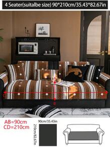 1pc All-Season Sofa Pad Slipcover, Modern Minimalist Non-Slip Sofa Cushion Cover, Dust-Proof And Washable, Soft And Fade-Resistant Couch Blanket, Pet-Friendly, Suitable For Bedroom, Office, Living Room, L-Shaped Sofa, And 1/2/3/4-Seat Sofa