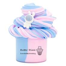 70ml Slime de astronauta de mantequilla con arcoíris, slime negro, slime esponjoso de mantequilla, slime, kit de slime, arcilla - Multicolor - Ver 4