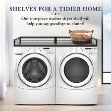 Heavy Duty Washer Dryer Countertop 27.6" Depth X 57" Width Stainless Steel Laundry Countertop Washer And Dryer Countertop For Laundry Room Organization Black - Black - View 6