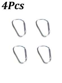 4pcs Aluminum Snap Hook Carabiner D-Ring Key Chain Clip Keychain Hiking Camp,Colorful Outdoor Keychain,D-Shaped Aluminum Carabiners, Heavy Duty Spring Hook Keychain Clips, Lightweight Mixed Colors, Ideal For Camping, Fishing, Pet Leashes, And Securing Indoor/Outdoor Gear, Camping Accessories