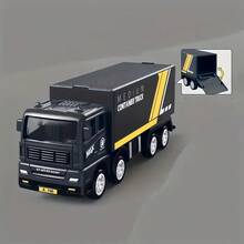 Modelo de Brinquedo de Veículo de Engenharia de Caminhão de Carga, Caminhão Transportador de Simulação de Inércia, Operação Manual, Adequado para Crianças de 3 a 6 Anos, Presente de Festa de Aniversário