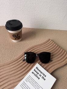 1 件超轻儿童眼镜，适合男孩和女孩佩戴舒适，时尚适合拍照、派对、骑自行车、旅行、运动，椭圆形镜框，塑料眼镜，时尚别致 - 兒童款 - 查看 8