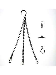 2 件黑色花盆链，用于悬挂篮子装饰、鸟笼铁链、招牌链、家居装饰、房间装饰、墙壁装饰 - 彩色 - 查看 13