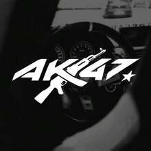 1 件 AK-47 图案乙烯基贴花，创意枪形模切贴纸，适用于汽车卡车摩托车车窗保险杠，是军迷的理想礼物 - A - 查看 8