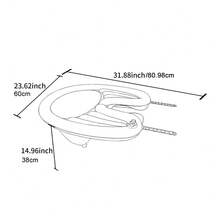 便携式充气洗头盆套装，移动沙龙PVC可折叠洗发盆水槽洗发托盘洗脸盆，适用于老人、孕妇护理产品