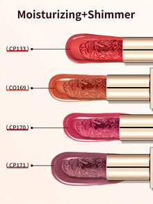 CATKIN Rouge Matte Engraved Lipstick, Waterproof Long-Lasting Satin Smooth CR129 Crimson - CR129 - 查看 11