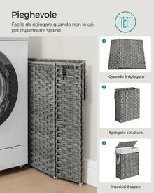 Laundry Baskets - 灰色 - 查看 5