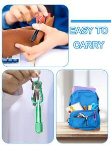 4pcs/1pc Mini LED Keychain Flashlight - Multicolor Mini Flashlight Keychain For Outdoor Camping, Hiking Gear And Emergency Lighting. Mini LED Flashlight Keychain - Multiple Colors Available, Super Bright Portable Keychain Flashlight, Powerful Keychain Light, Great Gift For Parties, Halloween, Thanksgiving, Christmas, Mother's Day And More - Holiday Gift | Keychain Gift Set - Multicolor - View 8