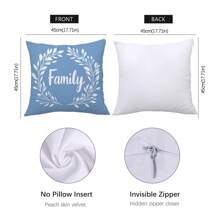 4pcs Simplistic Leaf Print Decorative Throw Pillow Covers, Peach Velvet Fabric, 45*45CM/18*18 Inch, Suitable For Modern Living Room Sofa Decor, Gift, Party