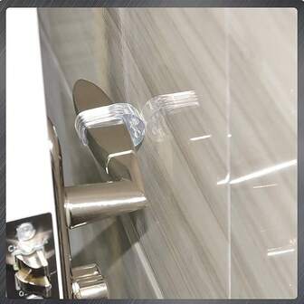 2/6/10 Pcs Transparent PVC Buffer Pads For Door Handles, Silent Door Stops, Door Handle Covers, Cushions