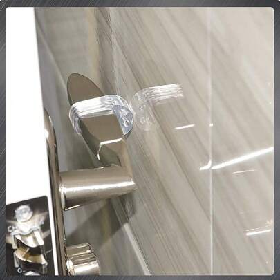 2/6/10 Pcs Transparent PVC Buffer Pads For Door Handles, Silent Door Stops, Door Handle Covers, Cushions
