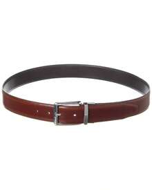 Bruno Magli Luca Reversible Leather Belt - 黑色 - 查看 1