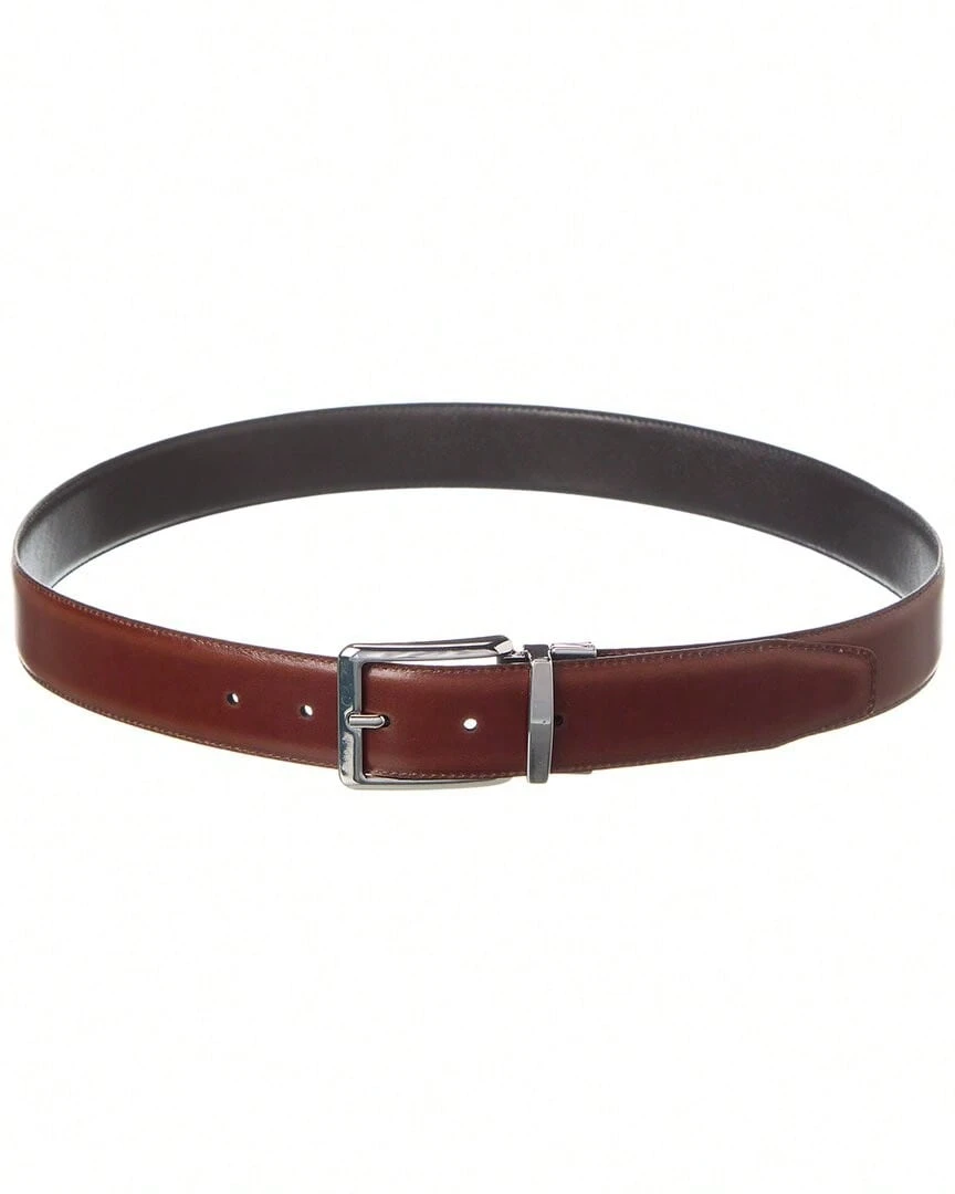 Bruno Magli Luca Reversible Leather Belt - 黑色 - 查看 1