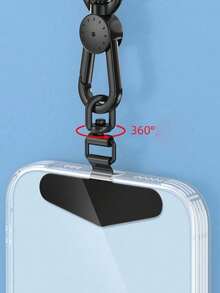 360 Degree Rotatable Stainless Steel Phone Case With Anti Drop Patch And Back Attached Soft Film That Does Not Damage The Phone - Universal Ultra-Thin Metal Hanging Rope Anchor - Multicolor - View 9