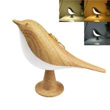Creative Touch Switch Table Night Lamp 3 Color Dimmable Bedroom Nightstand Lamp Bird Shape Rechargeable Led Night Light Decorative Home - 3 Colors - View 13
