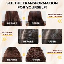 Máscara Capilar Essência de Colágeno e Óleo de Argan para Reparação Profunda de Cabelos Secos e Danificados, Todos os Tipos de Cabelo