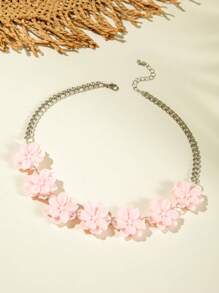 imoli 1 Peça Colar de Flor de Resina Única de Moda Minimalista de Primavera/Verão, Joia Elegante e Romântica Adequada para Uso Diário e Qualquer Ocasião, Presente Perfeito