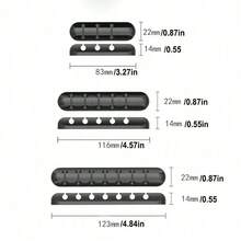 1pc Multifunctional Desktop Cable Organizer, Black Wire Manager, Data Cable Storage Holder Back To School