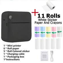 GOTOOGO Mini Thermal Printer, Portable Inkless Printer, Compact Pocket Printer, Compatible With IOS And Android, For Printing Photos, Diaries, DIY Works, Children's Electronics, Fujifilm Cameras, Children's Cameras, Film Cameras - Multicolor - View 7