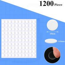 100/500pcs Balloon Glue Double Sided Adhesive Dots Clear Sticky Tack Tape Removable Stickers Acrylic Round Putty Waterproof Sticky Dot For Balloon Craft DIY Art Office Supplies (10mm)