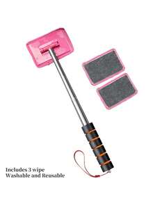 1pc/3pcs/5pcs Windshield Cleaning Tool Set - Extendable & Detachable Handle, Microfiber Cloth Car Glass Cleaning Brush, Car Windshield Squeegee, Suitable For Auto Detailing, Windshield, Truck, SUV, RV And Home Windows, Car Cleaning Kit, Car Glass Cleaner, Windshield Cleaner