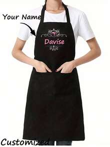 Personalized Custom Hair Stylist Black Apron Hairdresser Beauty Salon Cosmetologist Cosmetology School Barber Gift Custom,Unique,Personalized Ideal Gifts For Him Her,Boyfriend,Girlfriend,Dad,Mom,Family,Friends For Anniversaries,For Valentine's Day,For Mother's Day,For Birthdays,For Children's Day,For Father's Day,For Graduation,For Weddings,For Christmas,For Housewarming - Multicolor - View 6