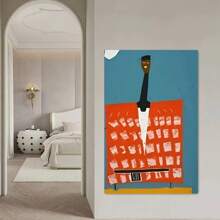 1pc/3pcs Set Modern Bohemian African Art Canvas Posters,Vibrant On Canvas Wall Arts,For Bedroom, Living Room, Hallway,Hotel, Apartment, Studio Wall Decoration,Ideal Summer Gift For Art Lovers And Boho Fashion Enthusiasts,NO Frame/Framed