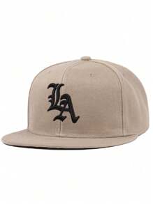 1 pièce Casquette de Baseball pour hommes avec broderie lettres LA, casquette Hip Hop. Convient pour la rue, l'extérieur, les sports, les vacances, les cadeaux. Accessoire de mode.