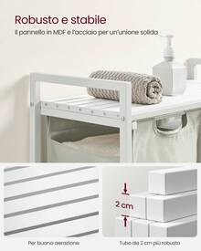 Laundry Baskets - White - View 3