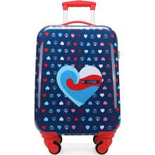 NAUTICA Kids Luggage - 18" Airline Approved Rolling Hardside Upright Carry-On Suitcase Set With Wheels (Shark Attack | 5pc Travel Set) - Nautica Peace - View 1