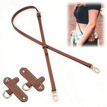 Adjustable Shoulder Strap Accessory For Le Pliage Mini Bag Upgrade, 95-124cm Length, Durable Synthetic Fiber Material, No Punching, Handheld Or Crossbody, With Purse Organizer Available In 4 Pcs/Set, 3Pcs/Set, Single Buckle Women DIY Gift - Brown - View 18