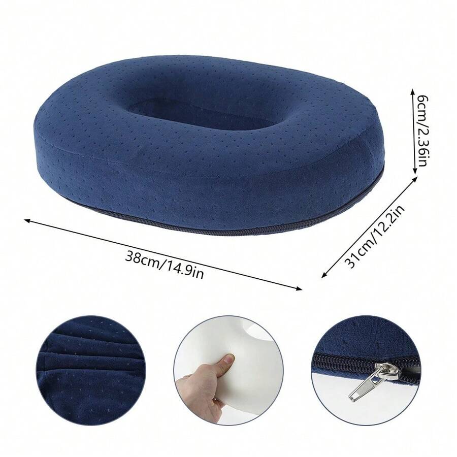 Memory Foam Comfort Donut Ring Chair Seat Cushion Pillow For Pregnant Woman Sedentary People Travel Office Pain Relief Hot