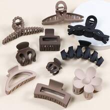 10-11个时尚纯色发夹 - 花朵和蝴蝶图案 - 耐用发夹，适合打造时尚马尾辫和发髻 - 女士和女孩的完美发饰 花朵发夹 派对爪夹 女士发饰 - 彩色 - 查看 17