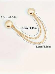 2pcs Elegant Pairs Of Trousers And Magnetic Cuffs, Adjustable, Detachable And Durable Alloy Material, Leg Fasteners, Rolled-Up Leg Fasteners And Collar Fasteners, Seamless Magnetic Fasteners For The Hem Of Short T-Shirts, Fashionable Outdoor Accessories For Both Men And Women