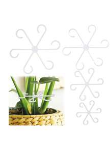 4 包耐用植物支撑夹：坚固的攀缘植物茎夹 - 塑料材质