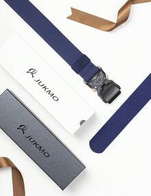 JUKMO Tactical Belt, Hiking Rigger 1.5 Nylon Web Work Belt With Heavy Duty Quick Release - 藍色 - 查看 6