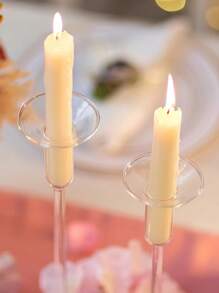 Tropfschutz für Kerzenhalter, klare Glas-Bobeches für Kerzenständer, runde Wachsfänger für Kerzen, gerade Kerzenhalter für Tisch-Mittelstücke, Hochzeiten, Kirchen, Zuhause