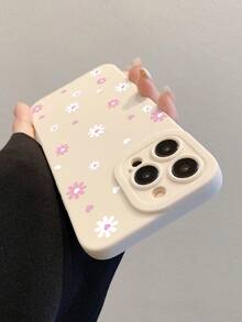 Flower Chrysanthemum Pattern Painted Lightweight Shockproof Phone Case Compatible With IPhone Compatible With Samsung Compatible With Xiaomi 11/12Pro/12/12X/13Pro/14Pro/15Pro/X3pro/ Compatible With Redmi 10/9/Note9/12c/Note11pro/Note8Pro/9C/9a, Stylish And Protective Phone Cover Waterproof Anti-Fall Scratch Resistant, International Version, Not The Domestic Version - Multicolor - View 7