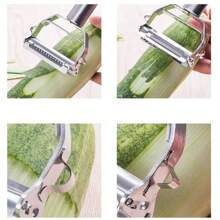 Multi Julienne Peeler Stainless Steel Cutter Slicer Carrot Potato Melon Gadget Vegetable Fruit , Potato Peeler,Peelers For Kitchen,Vegetable Peeler,Stainless Steel Peeler And Y Peeler,Carrot Peeler, Vegetable Peelers For Kitchen